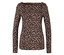 Női hosszú ujjú felső állatmintával.