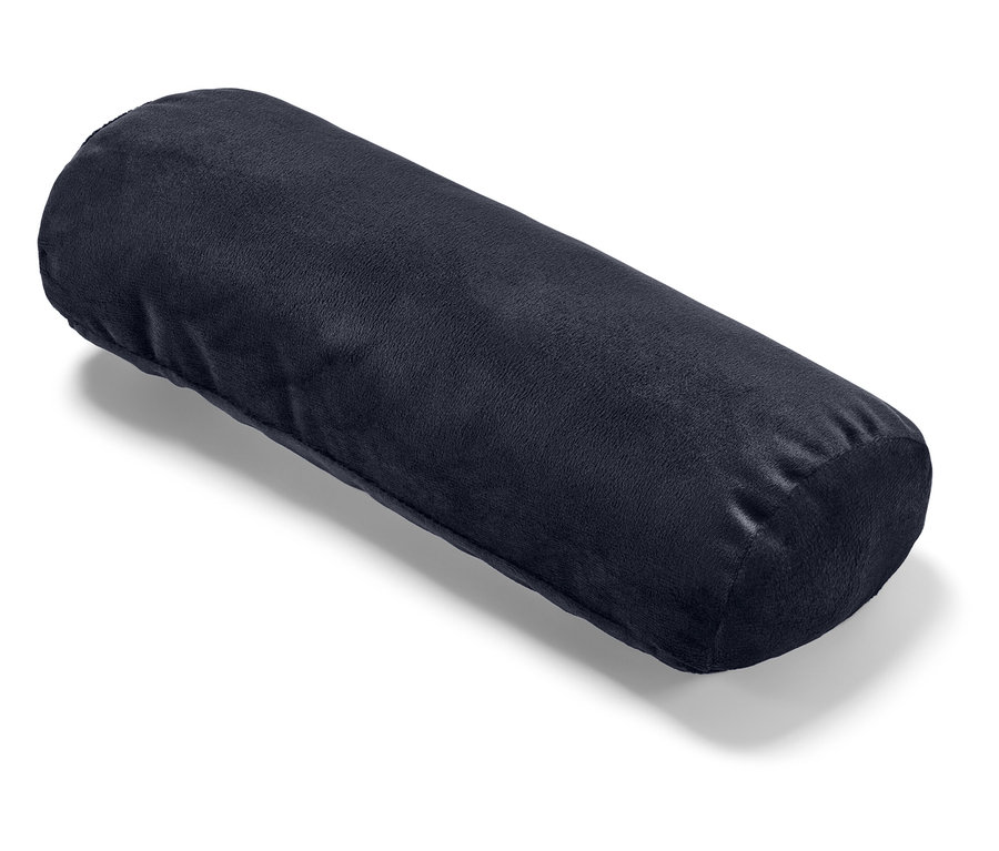 Sötétkék henger fehér háttéren.