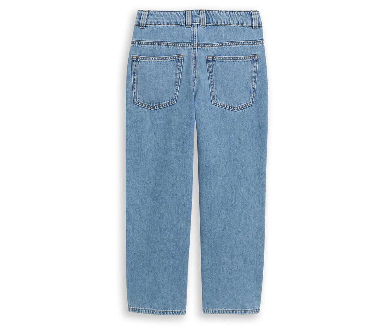 Világoskék farmernadrág hátulnézete.