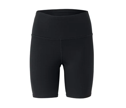 Fekete, magas derekú rövid leggings.