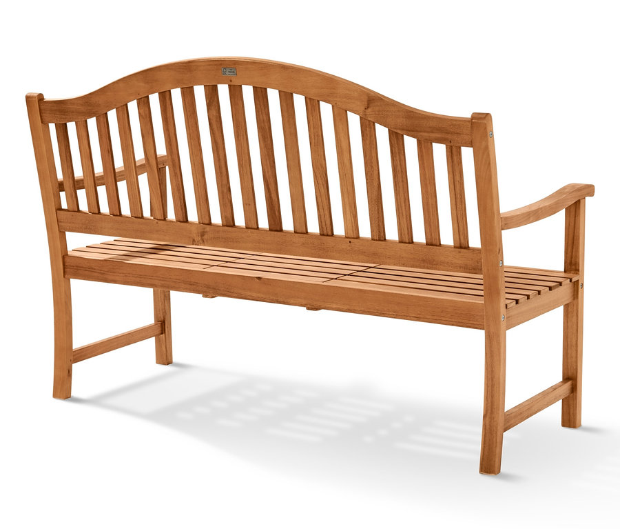 Egy természetes akác kerti pad.