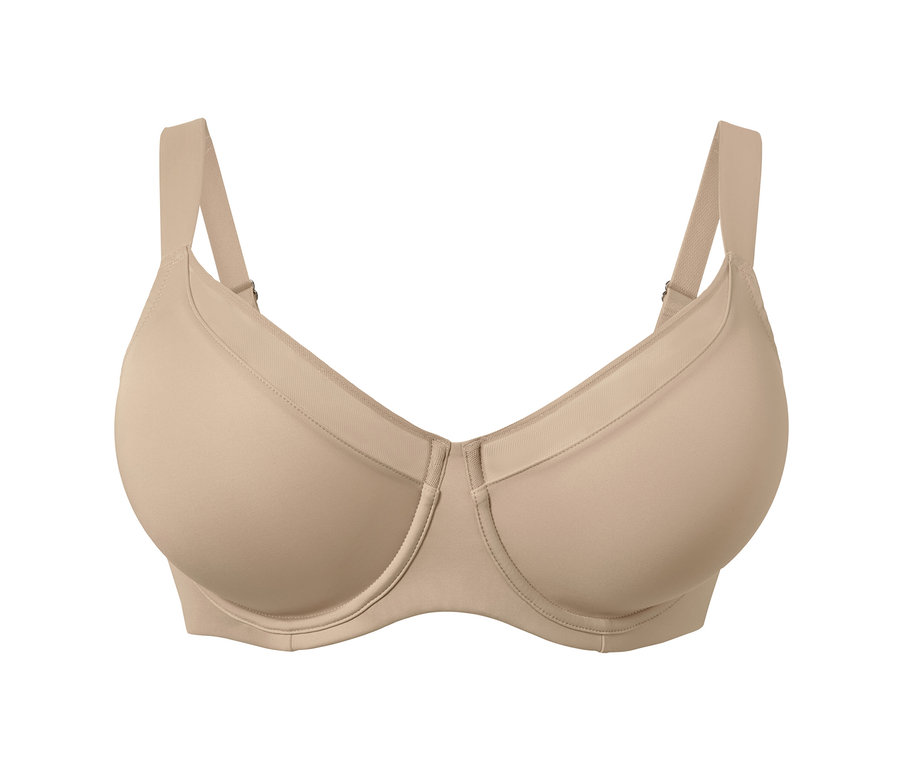 Bézs női kicsinyítő melltartó.