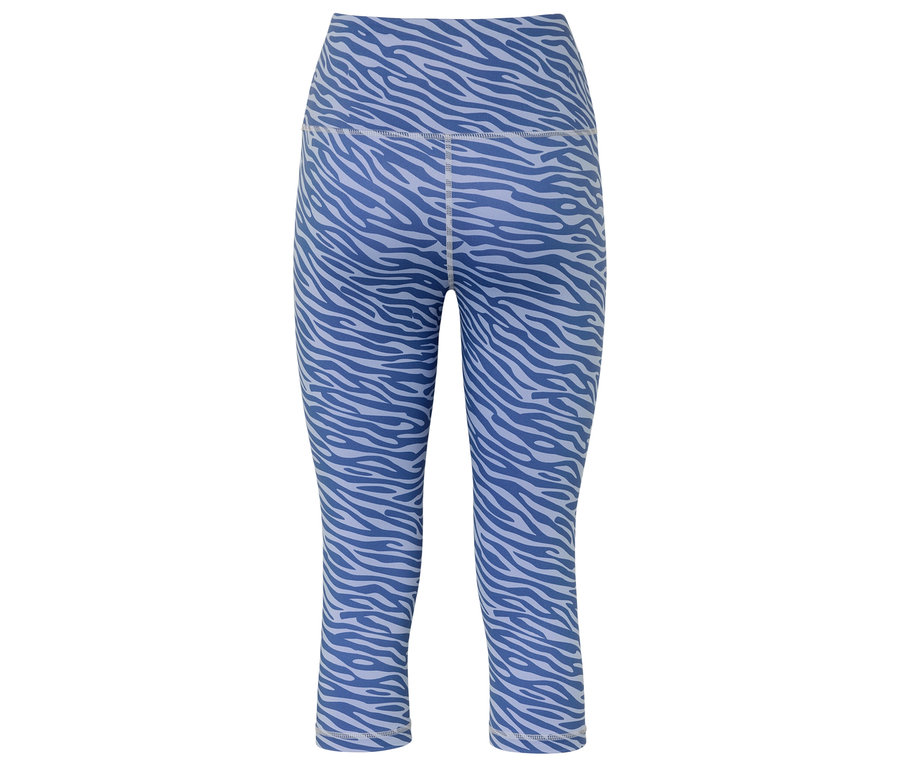 Kék mintás leggings.