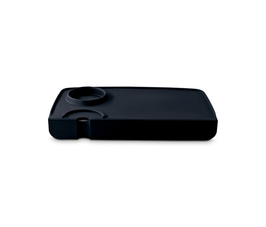 Fekete tamper pad.