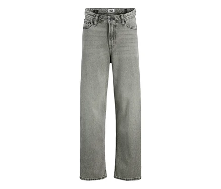Szürke Jack&Jones JJOrginial Alex farmernadrág, laposan fektetve.