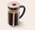 Dugattyús kávéfőző 800 ml, rózsaszín, fémes hatású