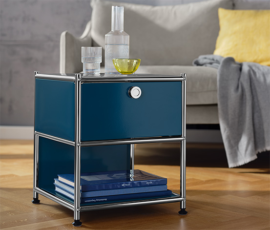 Kis asztal »CN3« fiókkal, kék