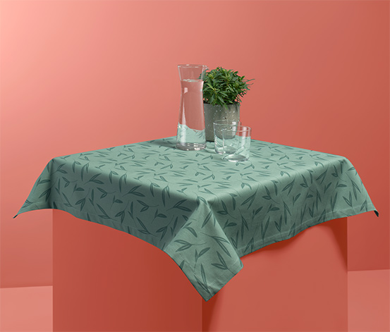 Kültéri asztalterítő, mintás, zöld, 90 x 90