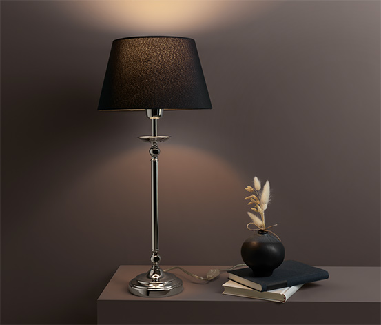 LED-es asztali lámpa, fém