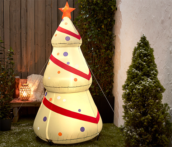 XXL LED-es felfújható karácsonyfa