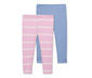 2 kislány leggings szettben, batikolt, rózsaszín/kék