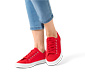 Női vászon sneaker cipő, piros