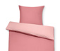Kétoldalas pamut-Tencel ágynemű, rózsaszín, egyszemélyes 