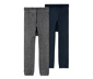 2 gyerek kötött leggings, kék/szürke