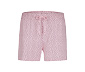 Női rövidnadrág, rózsaszín, mintás