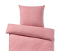 Pamutflanel ágynemű, pöttyös, rózsaszín, egyszemélyes