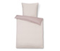 Kétoldalas pamut-Tencel ágynemű, rózsaszín, egyszemélyes