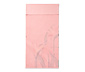 XL-es strandlepedő, trópusi, rózsaszín, 100x200
