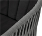 Kerti textilhálós szék, akác, szürke