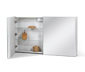 LED-es fürdőszobai tükrös szekrény, fehér