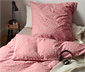 Pamutflanel ágynemű, pöttyös, rózsaszín, kétszemélyes 