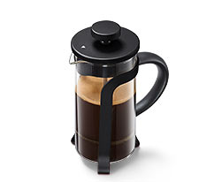 Dugattyús kávéfőző 300 ml, fekete
