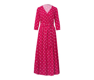 Női ruha, pöttyös, pink