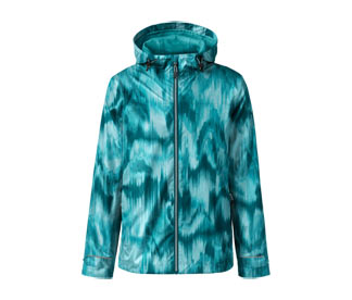 Unisex esőkabát, mintás, türkiz