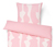 Kétoldalas renforcé ágynemű, rózsaszín, egyszemélyes
