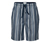 Férfi pizsama rövidnadrág, csíkos, kék