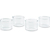 4 üveg tálka, 200ml