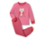 Kislány pizsama, csíkos/baglyos, rózsaszín