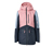 Női sí- és snowboard kabát, rózsaszín/kék