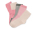 5 pár lány zokni szettben, rózsaszín/fehér/zöld