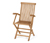 Összecsukható kerti szék karfával, »Lenja«