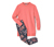 Női pizsama, leggings, virágos/papaya