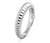 925-ös ezüst gyűrű, bordázott