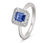 925-ös ezüst gyűrű, Royal Blue