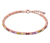 925-ös ezüst karkötő, Tennis Multicolor
