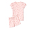 Kislány rövidnadrágos pizsama, rózsaszín