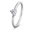 925-ös ezüst gyűrű, szoliter