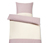 Kétoldalas flanel ágynemű, rózsaszín/bézs, egyszemélyes
