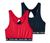2 lány bustier melltartó, sötétkék/piros
