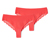 2 női brazil tanga, Magic Cut, csipkés, korall