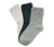 3 pár női zokni szettben, krém/fekete/zöld