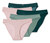 5 női alsó szettben, microtouch, pöttyös, zöld/rózsaszín