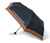 Mini táskaesernyő, feliratos, sötétkék/barna