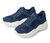Női sneaker cipő, bőr, sötétkék