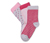 3 pár női zokni szettben, mintás, rózsaszín 