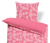 Prémium pamut ágynemű, rózsaszín, egyszemélyes méret